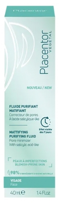 Placentor Végétal Fluide Purifiant Matifiant 40 ml