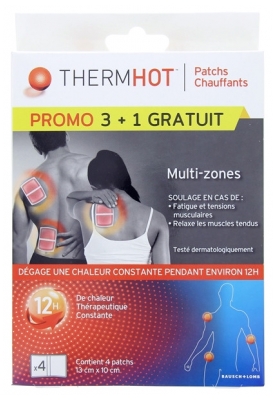 Thermhot 3 Parches de Calefacción Multizona + 1 Gratis