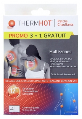 Thermhot 3 Patchs Chauffants Multi-Zones + 1 Gratuit