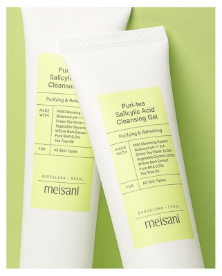 Gel de curățare Meisani Puri-Tea cu acid salicilic 150 ml