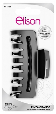 Elison Large Double Holding Clip Black