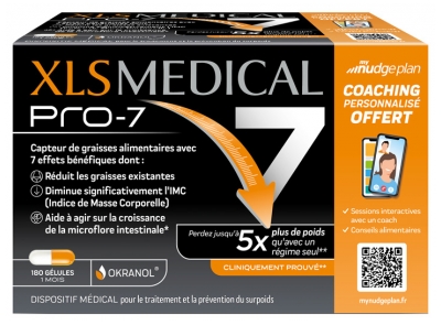 XLS Medical Pro-7 Aide à la Perte de Poids 180 Gélules