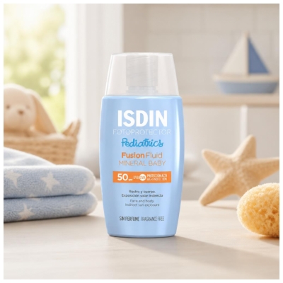 Isdin Fotoprotector Pediatrie Fusion Fluid Minéral Baby SPF50 50 ml