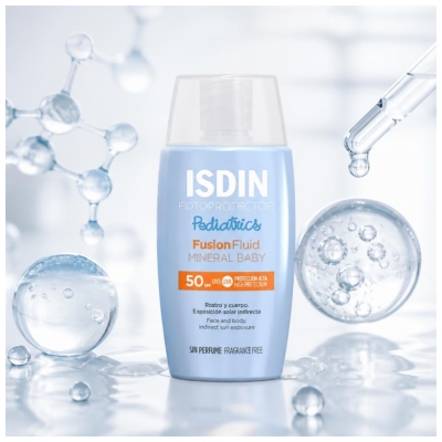 Isdin Fotoprotector Pediatrie Fusion Fluid Minéral Baby SPF50 50 ml