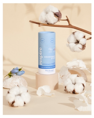 Respire Deodorants Stick Kokvilnas Zieds Kartona Formā Bio 50 g
