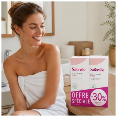 Saforelle Cuidado Limpiador Suave Lote de 2 x 500 ml