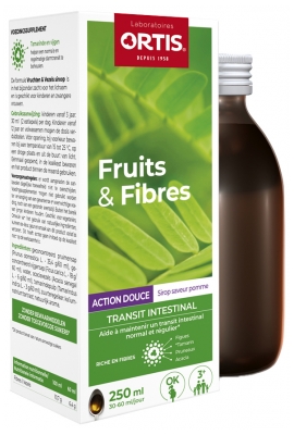 Ortis Frutas y Fibras Jarabe Acción Suave 250 ml
