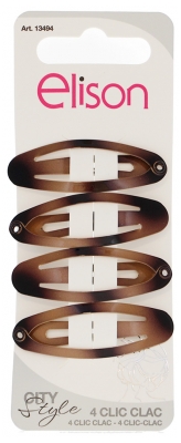 Elison 4 Klick-klack Klämmor Turtle