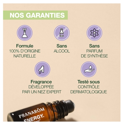 Pranarôm Aromaboost Relax - Détente Roll-On aux Huiles Essentielles Bio 5 ml