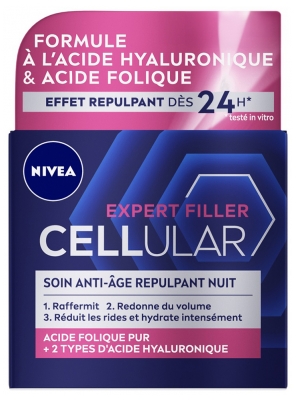 Nivea Expert Rellenador Celular Crema de Noche Reafirmante Antiedad 50 ml