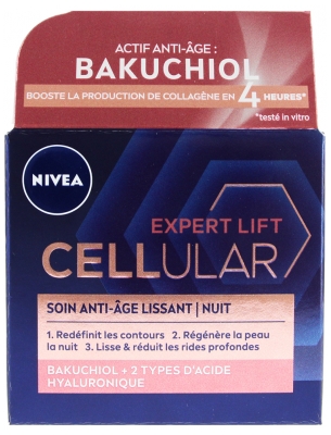 Nivea Cellular Expert Lift Soin de Nuit Anti-Âge Lissant 50 ml