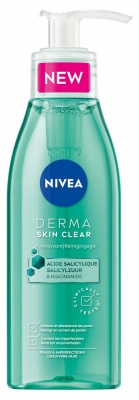 Nivea Derma Skin Clear Gel Detergente Viso Pelle Pura 150 ml