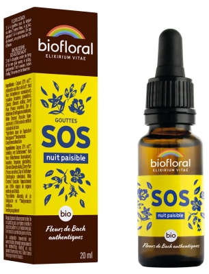 Biofloral Gouttes SOS Nuit Paisible Bio 20 ml