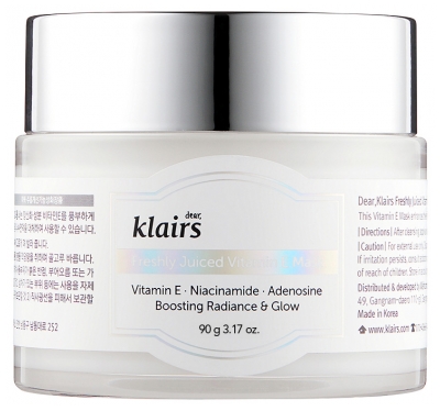 Klairs Vers Geperst Vitamine E Masker 90 g
