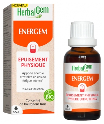 HerbalGem Energem Épuisement Physique Bio 30 ml