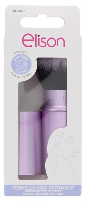 Elison 1 Retractable Face Makeup Brush - Colour: Black