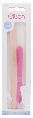 Elison 12 Cardboard Nail Files - Colour: Pink