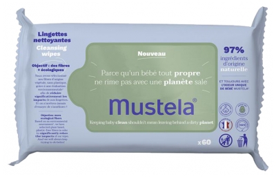 Mustela Chusteczki Oczyszczające z Awokado 60 Chusteczek