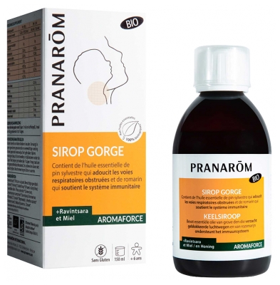 Pranarôm Aromaforce Organiczny Syrop na Gardło 150 ml