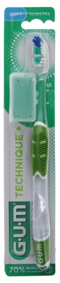 GUM Brosse à Dents Technique+ 491 - Couleur : Vert