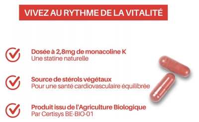 Orthonat Choledoc Levure Rouge de Riz Bio 90 Gélules