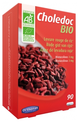 Orthonat Choledoc Levure Rouge de Riz Bio 90 Gélules