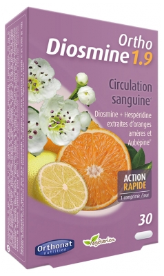 Orthonat Ortho Diosmina 1.9 Circulação Sanguínea 30 Comprimidos
