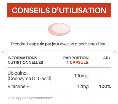Orthonat Ortho Ubiquinol Q10 Protection Cellulaire 30 Gélules