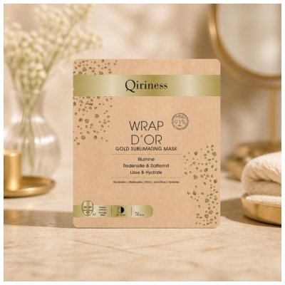 Qiriness Auksinė Folija 1 Audinio Kaukė