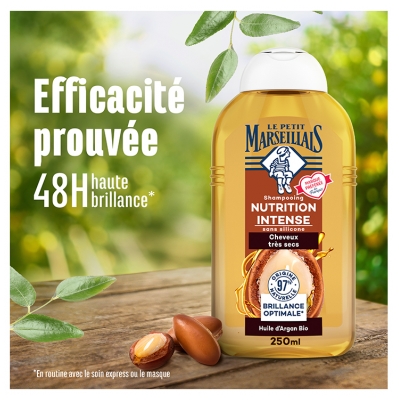 Le Petit Marseillais Shampoing Nutrition Intense à l'Huile d'Argan Bio 250 ml
