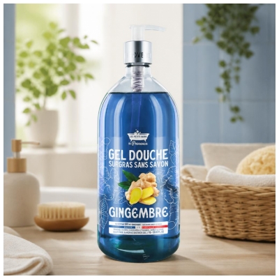Les Petits Bains de Provence Sprchový gel Zázvor 1 L