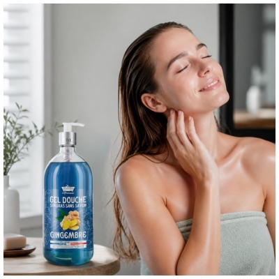 Les Petits Bains de Provence Sprchový gel Zázvor 1 L