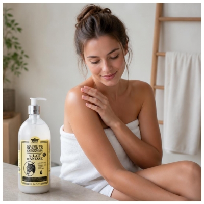 Les Petits Bains de Provence Duschgel Eselmilch 1 L
