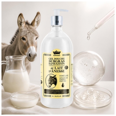 Les Petits Bains de Provence Duschgel Eselmilch 1 L