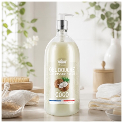 Les Petits Bains de Provence Kookoksen Suihkugeeli 1 L