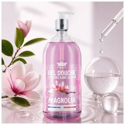 Gel de Duș Magnolie Les Petits Bains de Provence 1 L