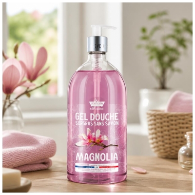 Gel za tuširanje Magnolia Les Petits Bains de Provence 1 L