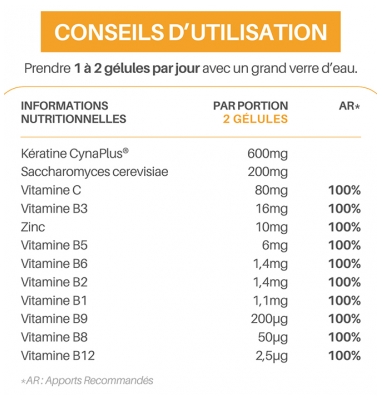 Orthonat Kératine Complex Forte 90 Gélules