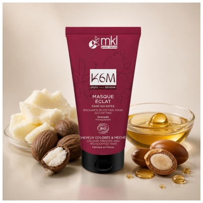 MKL Green Nature K6M Mascarilla Resplandor Para Cabellos Teñidos o Dañados 150 ml