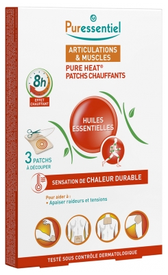 Puressentiel Articulations Patchs Chauffants aux 14 Huiles Essentielles 3 Patchs