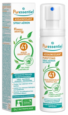 Puressentiel Purificante Spray Aéreo con 41 Aceites Esenciales 75 ml