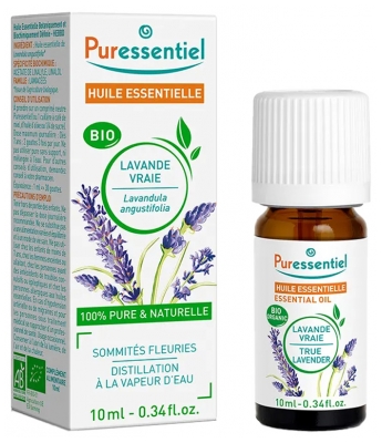 Puressentiel Olejek Eteryczny z Prawdziwej Lawendy (Lavandula Angustifolia) Organiczny 10 ml