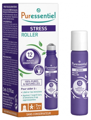 Puressentiel Aroma Stress Roller with 12 Essential Oils 5ml