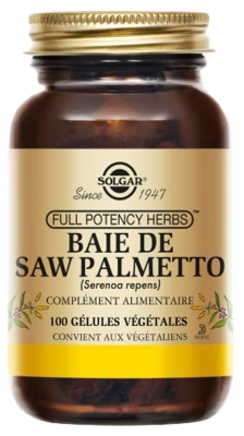 Solgar Bayas de Saw Palmetto 100 Cápsulas Vegetales