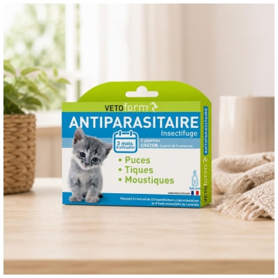 Vetoform Antiparasitarni izdelek za mačje mladiče 3 kapalke