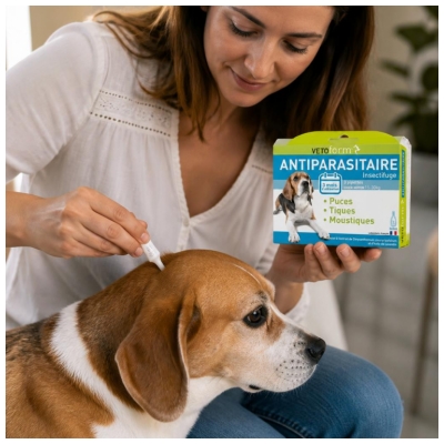 Vetoform Antiparasitær Mellemhund 15-30 Kg 3 Pipetter