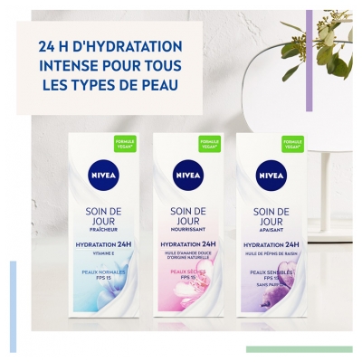 Nivea Soin de Jour Nourrissant Peaux Sèches SPF 15 50 ml