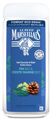 Le Petit Marseillais Extra Gentle Bath & Shower Gel Pine Bio & Criste Marine 650 ml