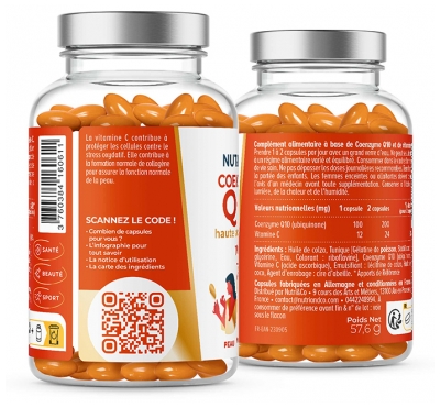 Nutri&Co Coenzima Q10 Alta Absorção 120 Cápsulas