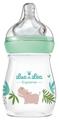 Luc et Léa Ergosense Biberon Anticolica 150 ml a Flusso Lento da 0 mesi in +